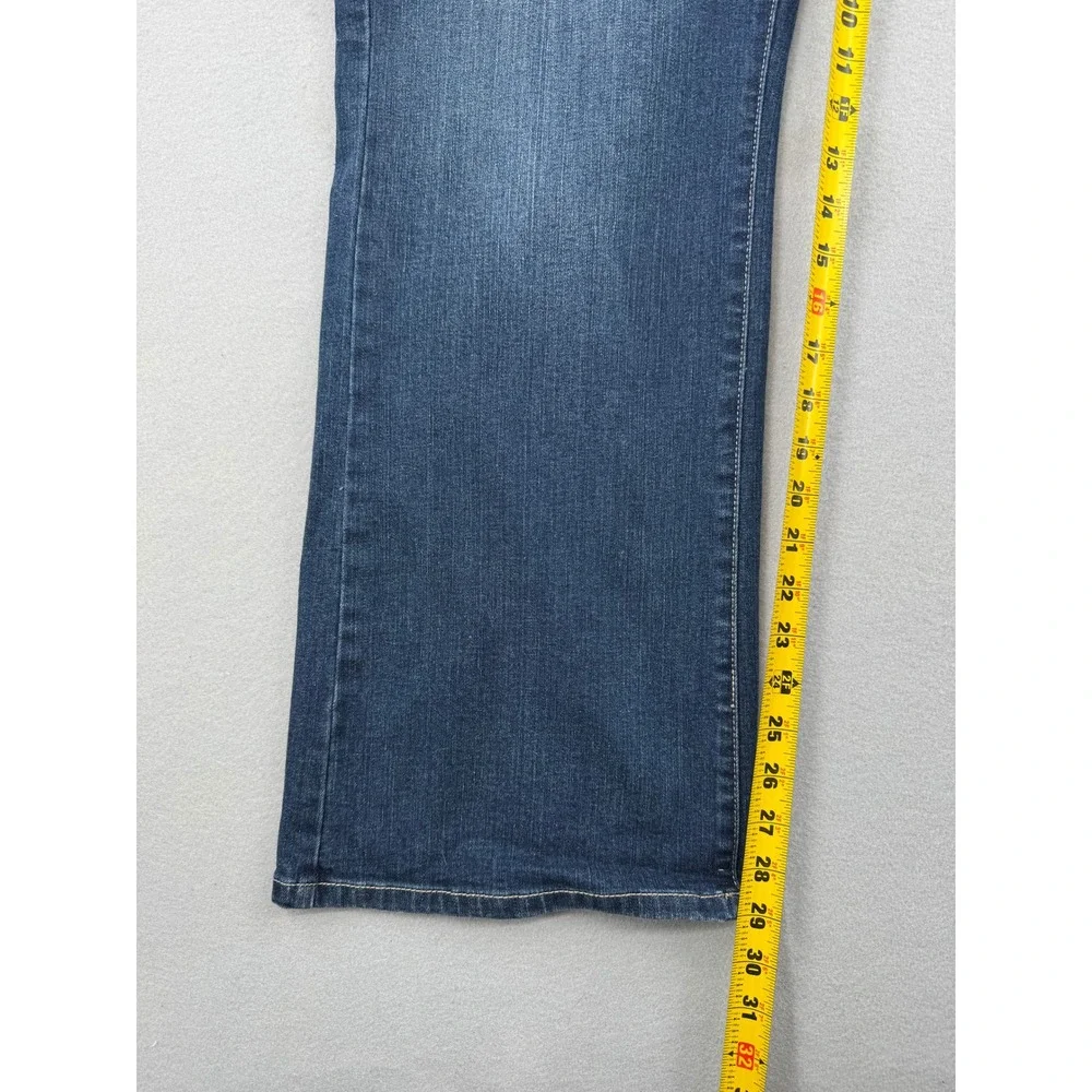 Lane Bryant Genius Fit Slim Boot Jeans Womens 22P Petite (40x29) Blue Denim